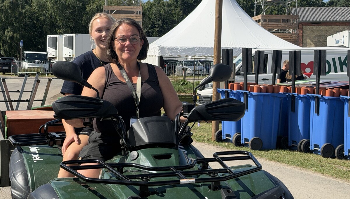 The woman who gives the festival its atmosphere with her team.
