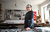 Gitte Kath puts the finishing touches